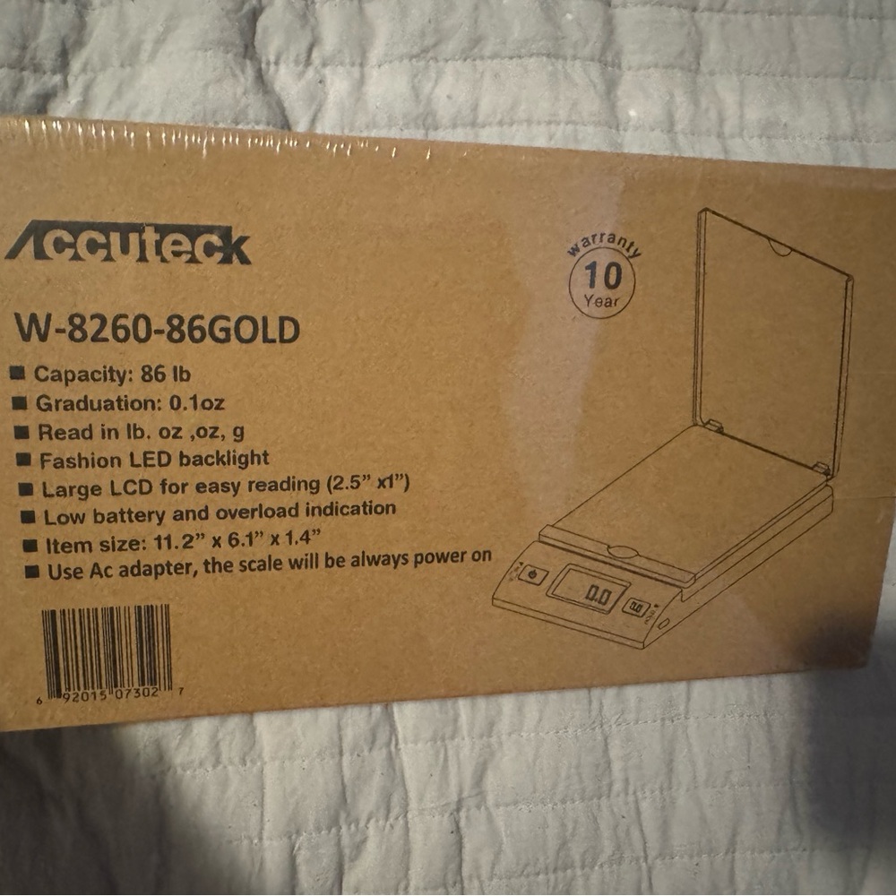 Accuteck W-8260-86GOLD Digital Scale